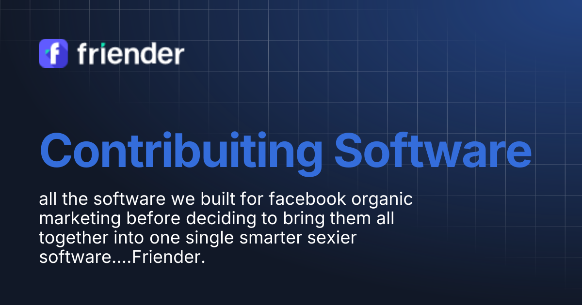 Contribuiting Software | Friender